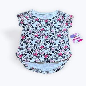 NWT Disney Junior Minnie and Mickey T-shirt Size 6